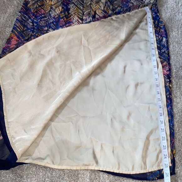 Charlie Jade, Colorful Boho, Feather Print Maxi Dress - Picture 14 of 16